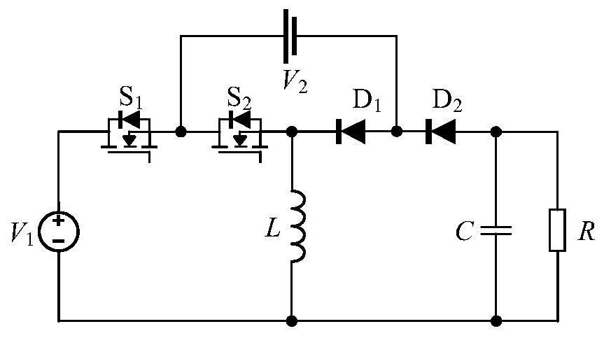 Two-switch three-port DC converter and its control method and circuit