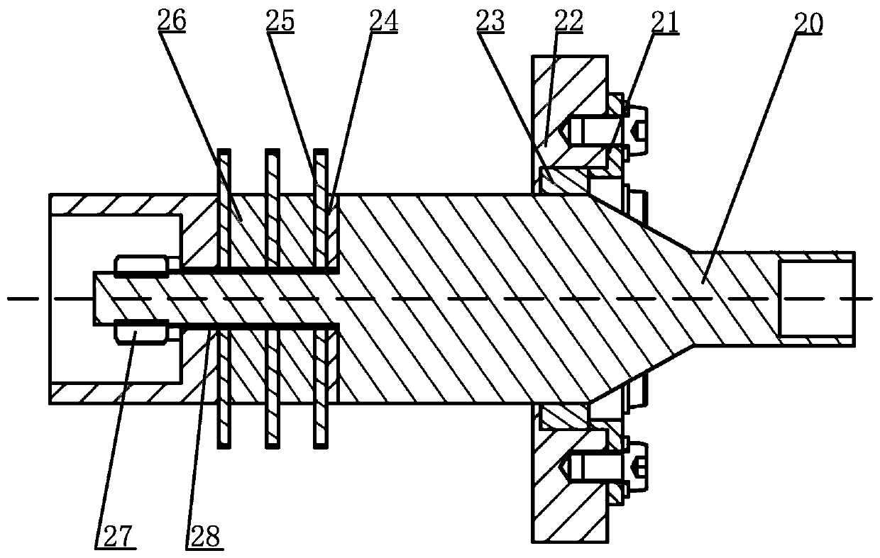 A device for multi-field coupling cone rolling