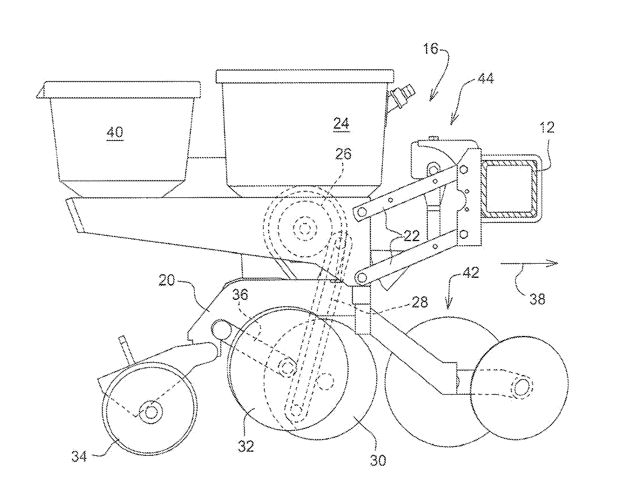 Seeding machine with seed delivery system