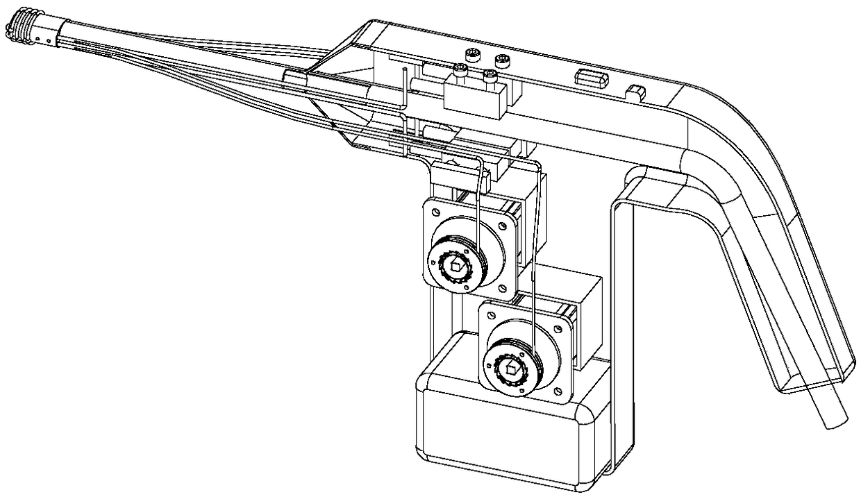 Elastic thread ligating device with a thread cutting device and a method for setting elastic thread