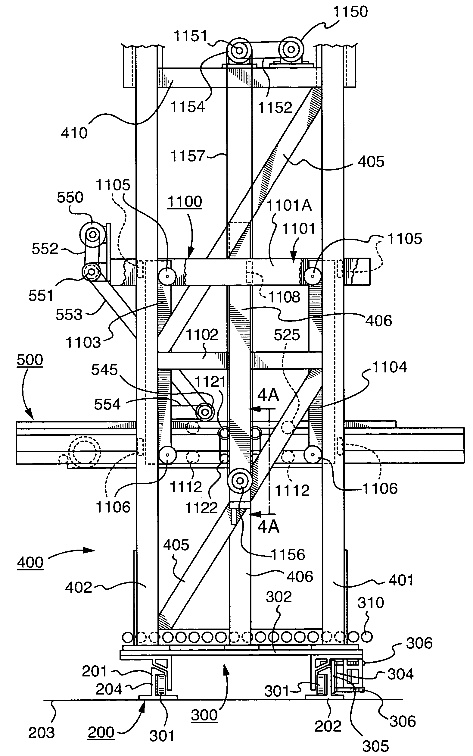 Article retrieving and positioning system and apparatus for articles, layers, cases, and pallets