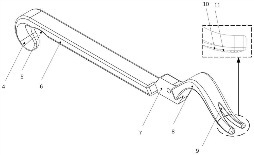 A special holding forceps for maxillary le Fort I osteotomy and using method thereof