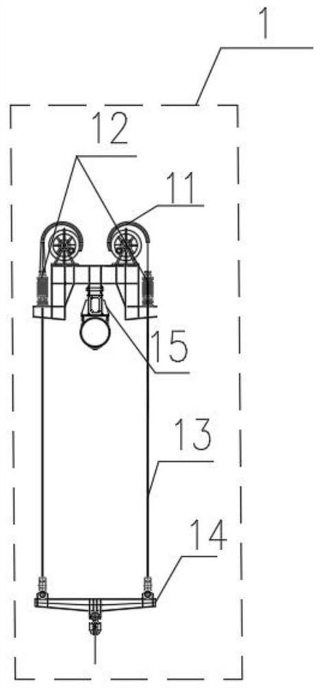 Cable-crossing crane of suspension bridge as well as application and using method of cable-crossing crane