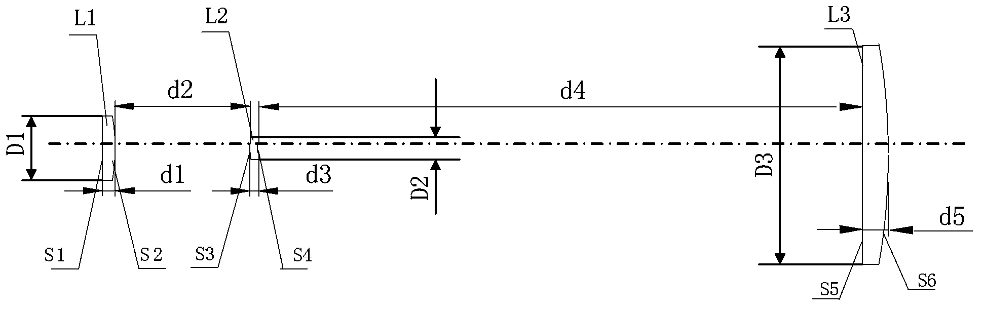 Green light laser zooming and beam expanding system and laser processing device