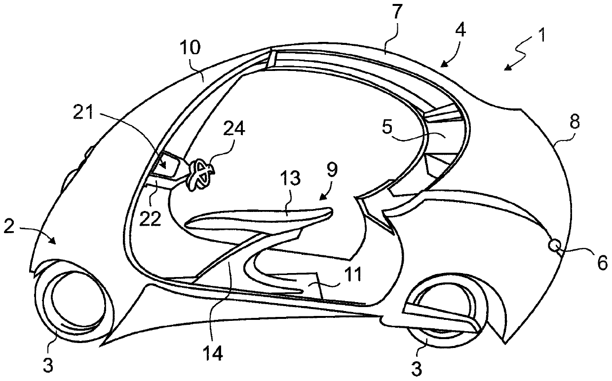 Rider's seat for two-wheeled vehicle