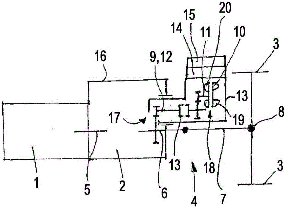 Motor vehicle drive train with hydraulic retarder