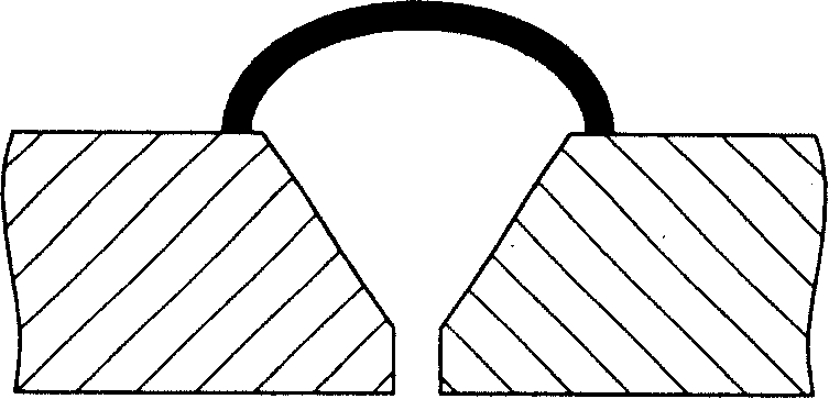 Assembly method of positioning chock for ensuring gap at root parts butt jointing tubes in use for welding