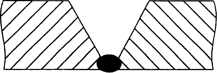 Assembly method of positioning chock for ensuring gap at root parts butt jointing tubes in use for welding