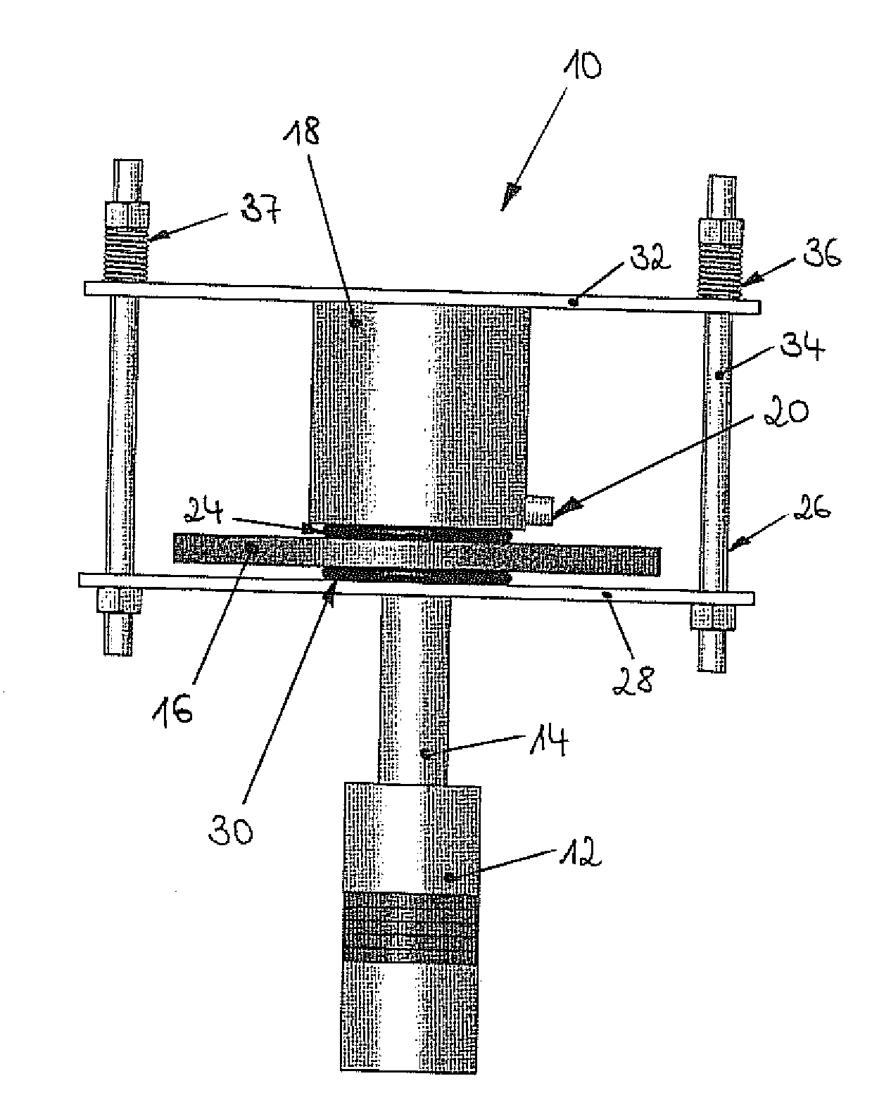 Ultrasonic device with a disk-shaped resonator