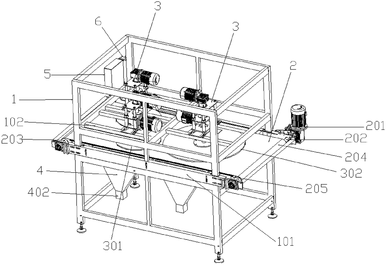 Ceramic tile face blank grinding machine