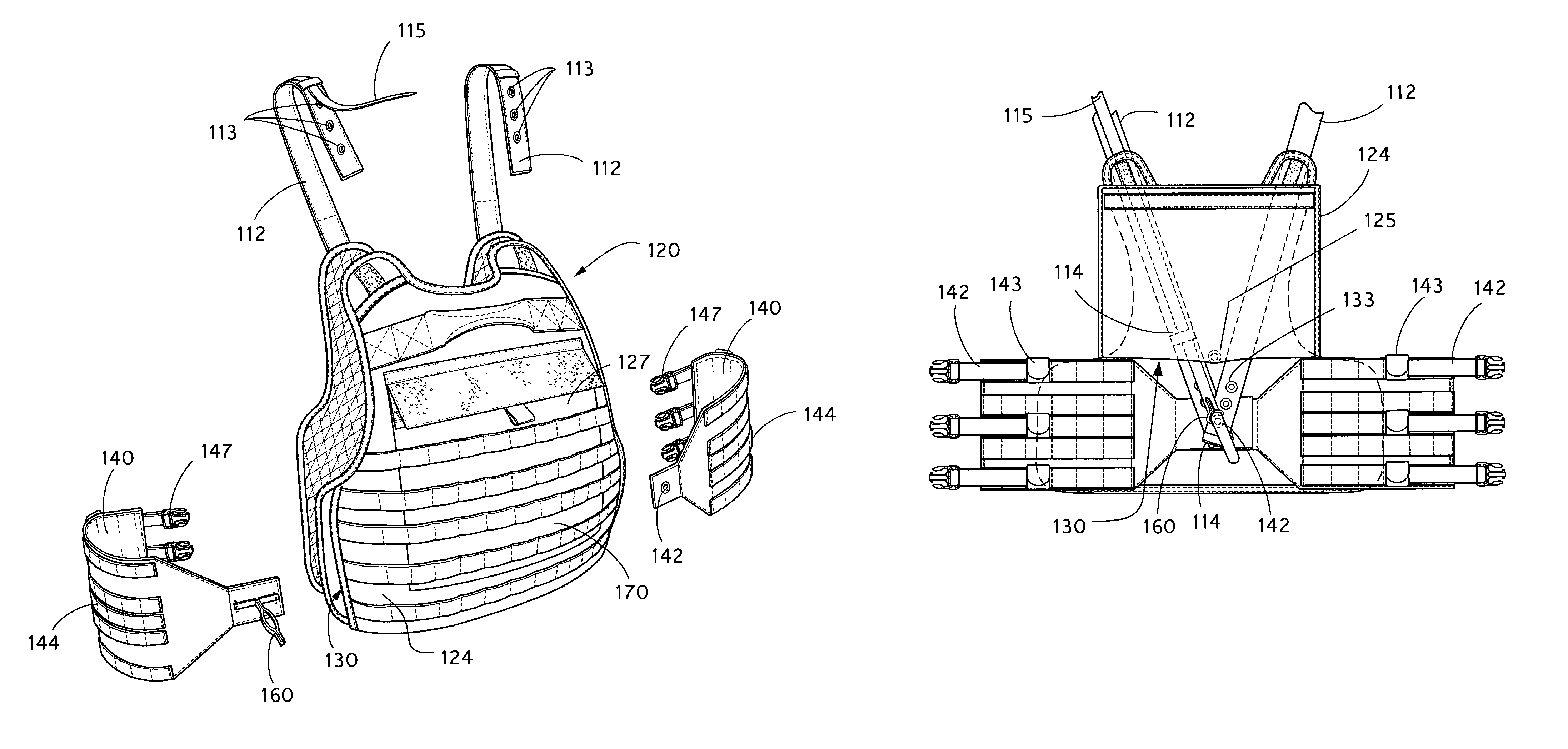 Releasable vest