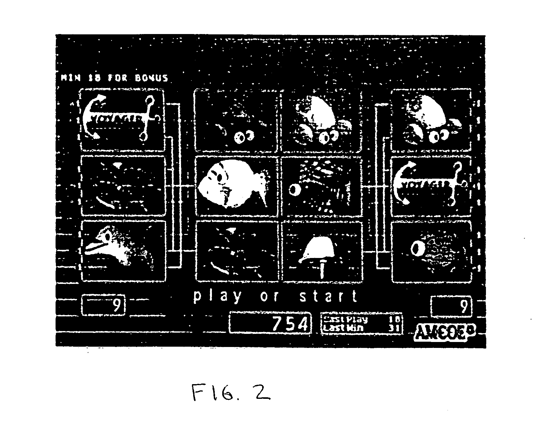 Method and apparatus for forming a bet or bonus line