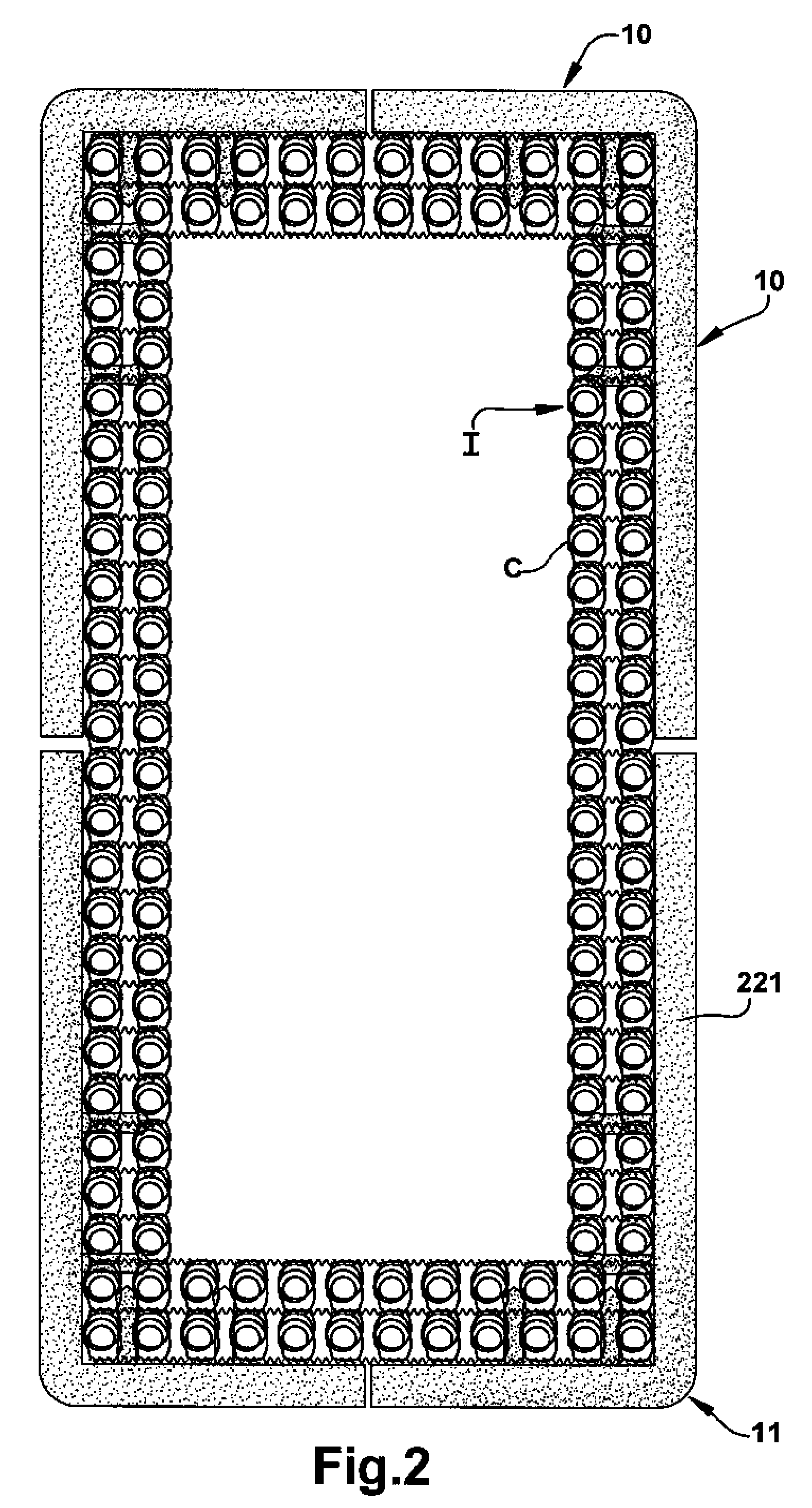 Foam springs and innerspring combinations for mattresses