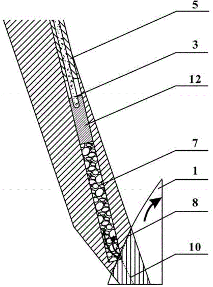 Coating scraper with automatic abrasion alarming switch