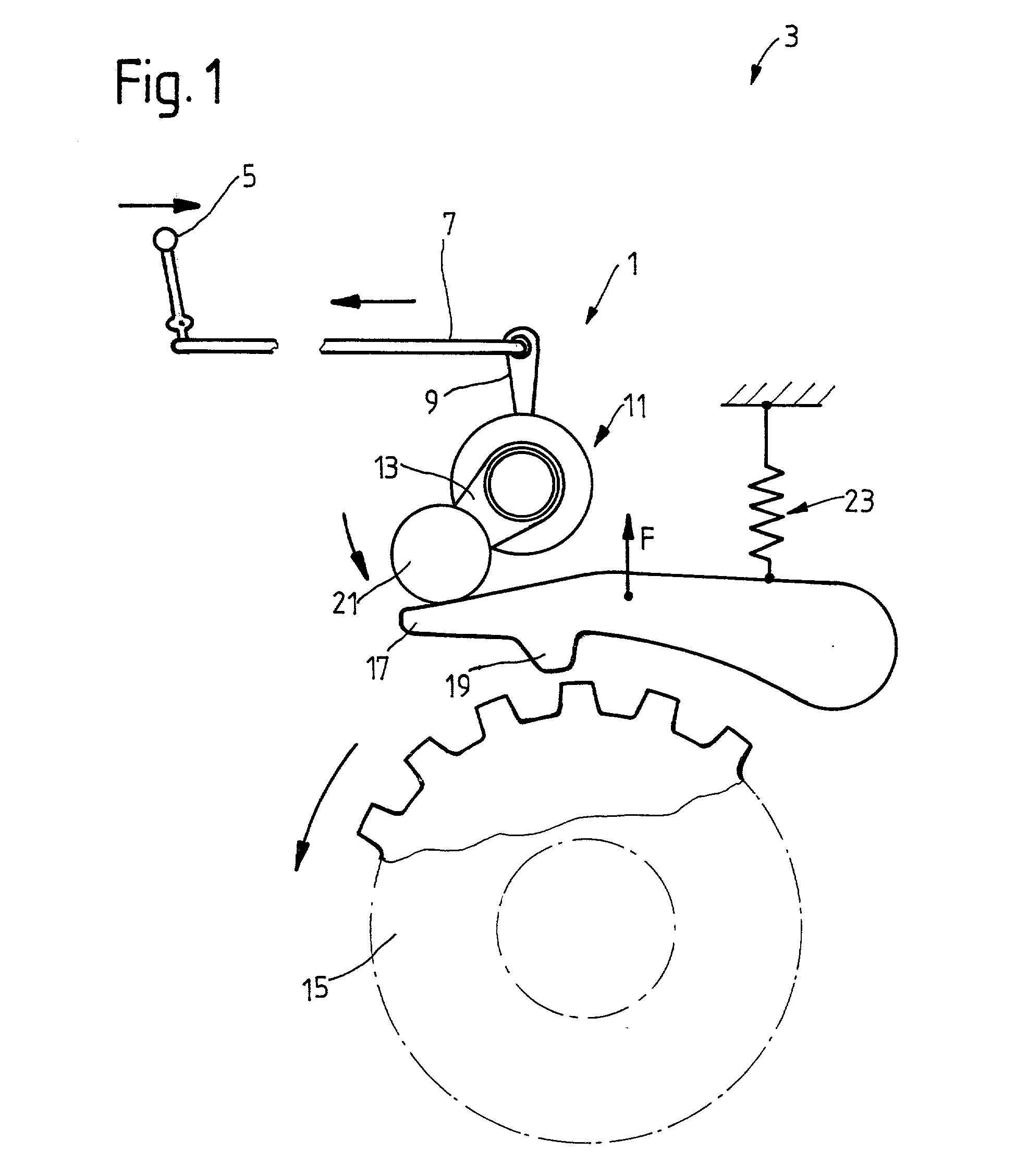 Parking brake actuating device for a parking brake arrangement in a motor vehicle