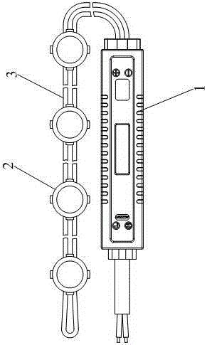 LED waterproof module based on ac single point light