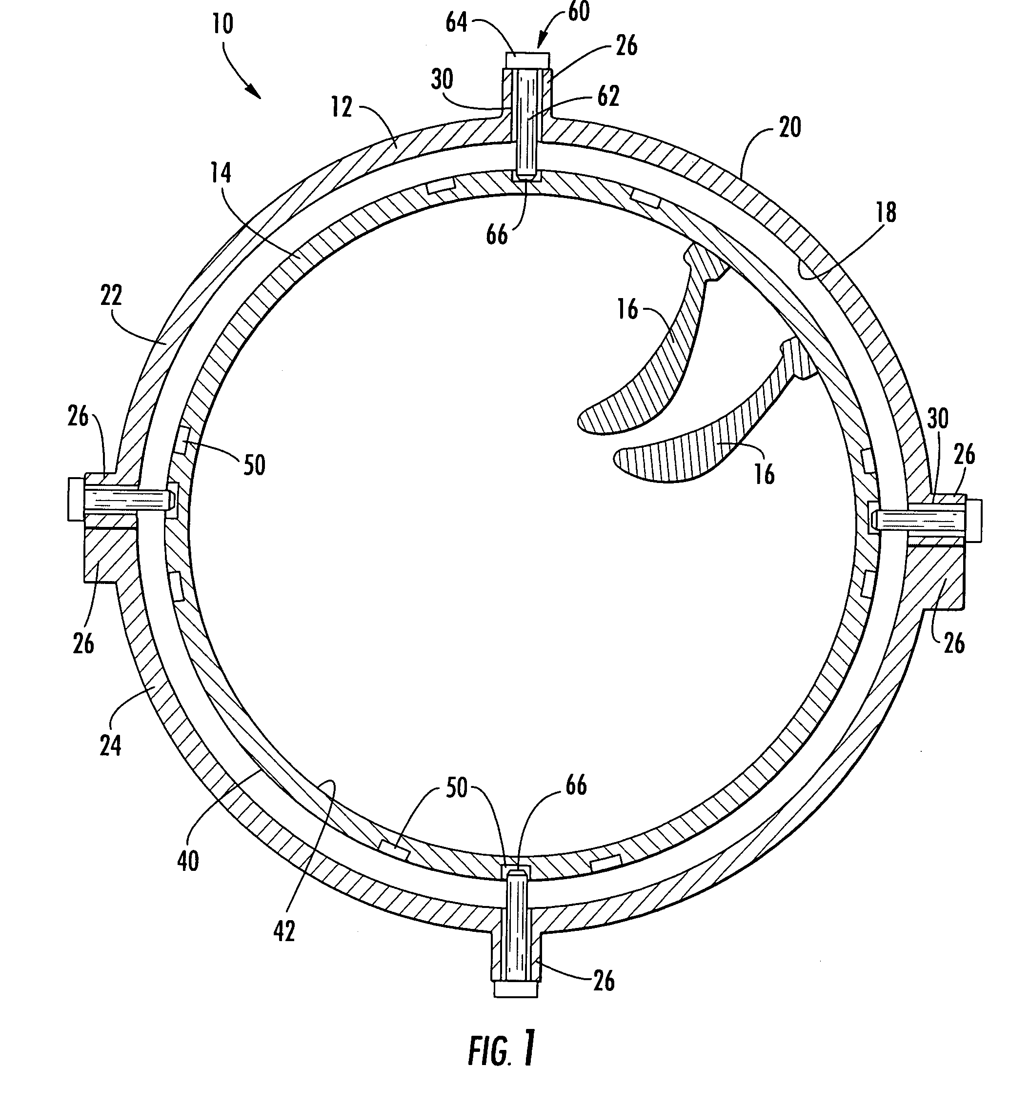 Turbine blade ring assembly and clocking method