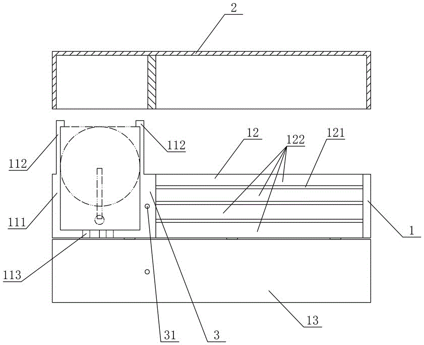 Integrated portable hand-operated megger fixing box