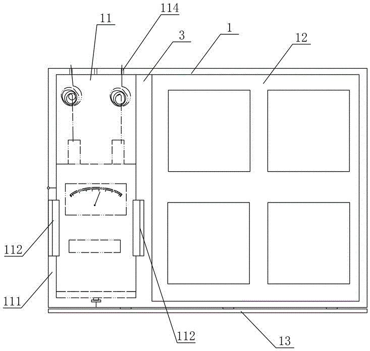 Integrated portable hand-operated megger fixing box