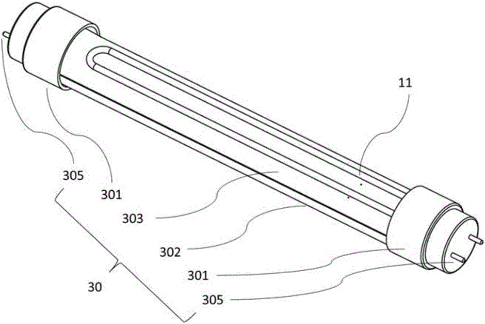 Induction type fluorescent lamp system structure