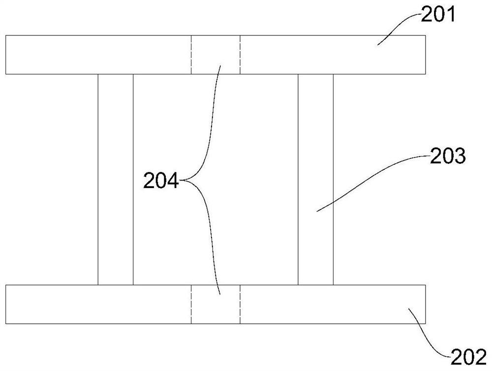 Extrusion prestress pier body formwork deformation preventing device and design method thereof