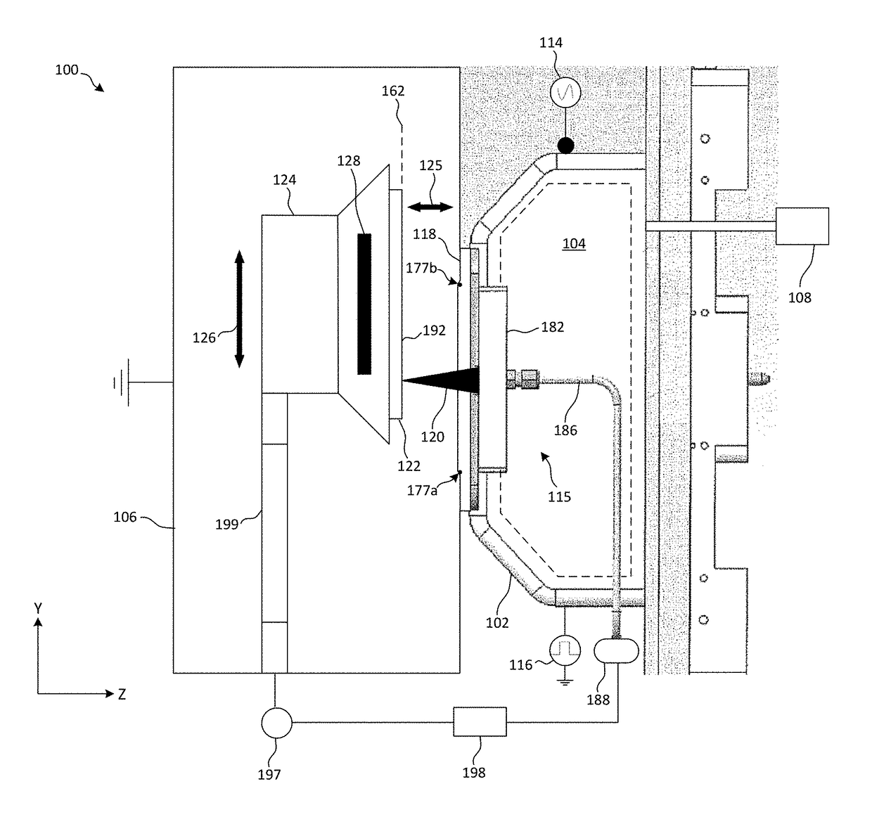 Gas injection system for ion beam device