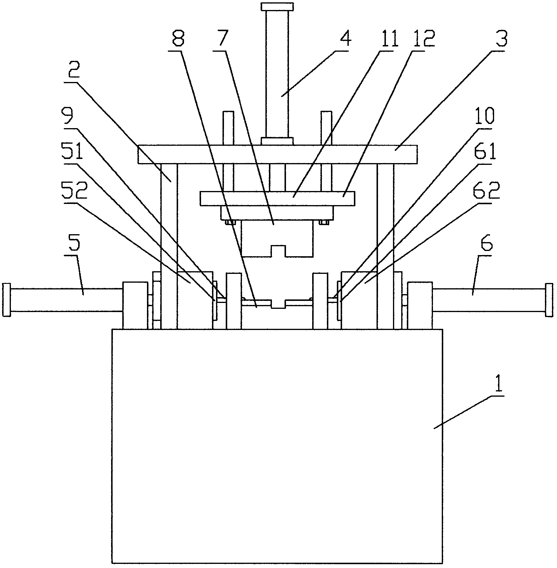 Bilateral special-shaped hole punching machine