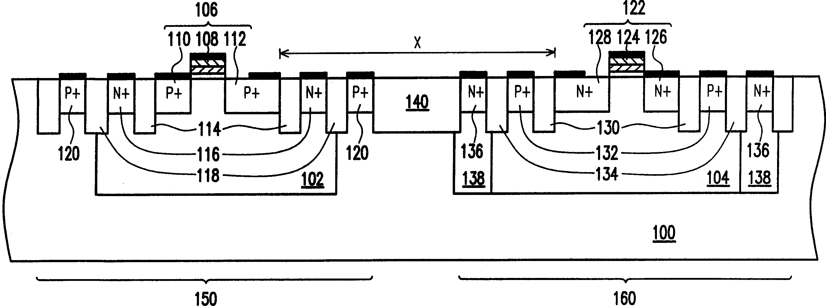 Electrostatic discharge protective circuit structure and manufacturing method thereof