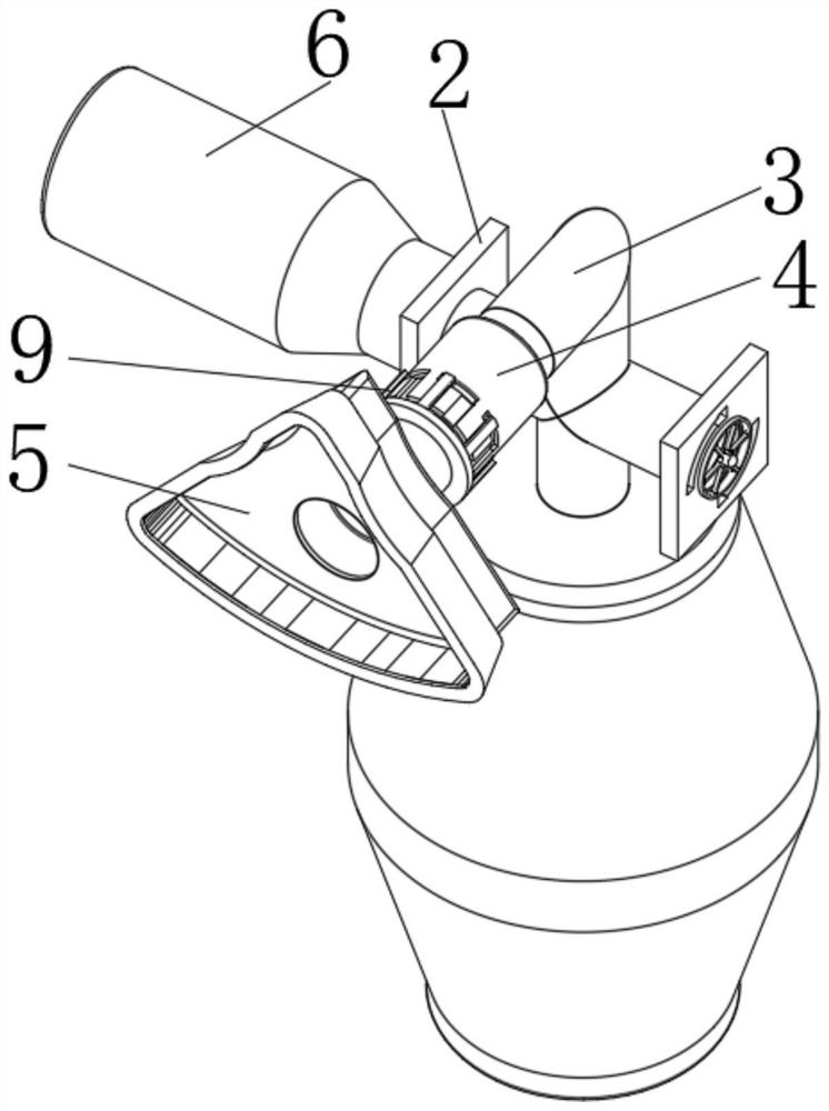 Respiratory tract protection nursing device for respiratory medicine department