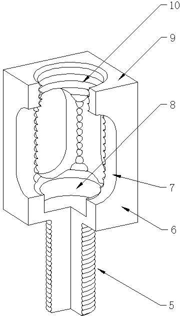 Rotating insertion type four-way cable wire collecting post