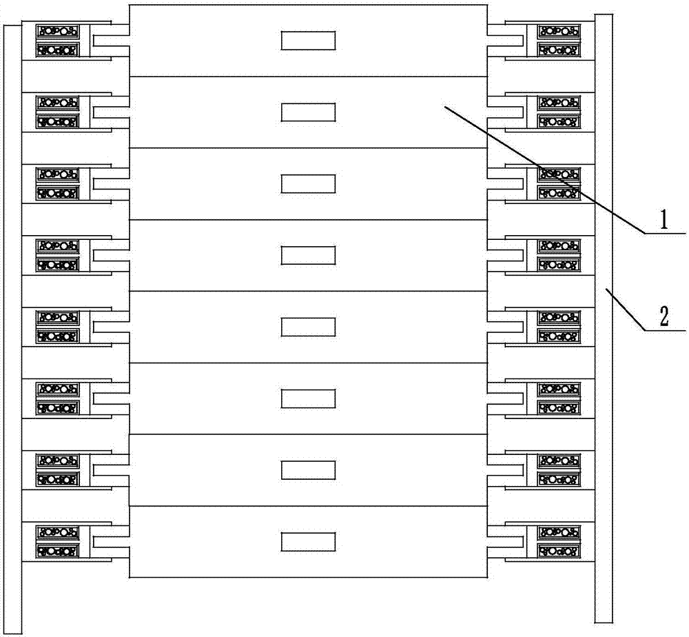 Telescopic guide rail integrated with cable collection function