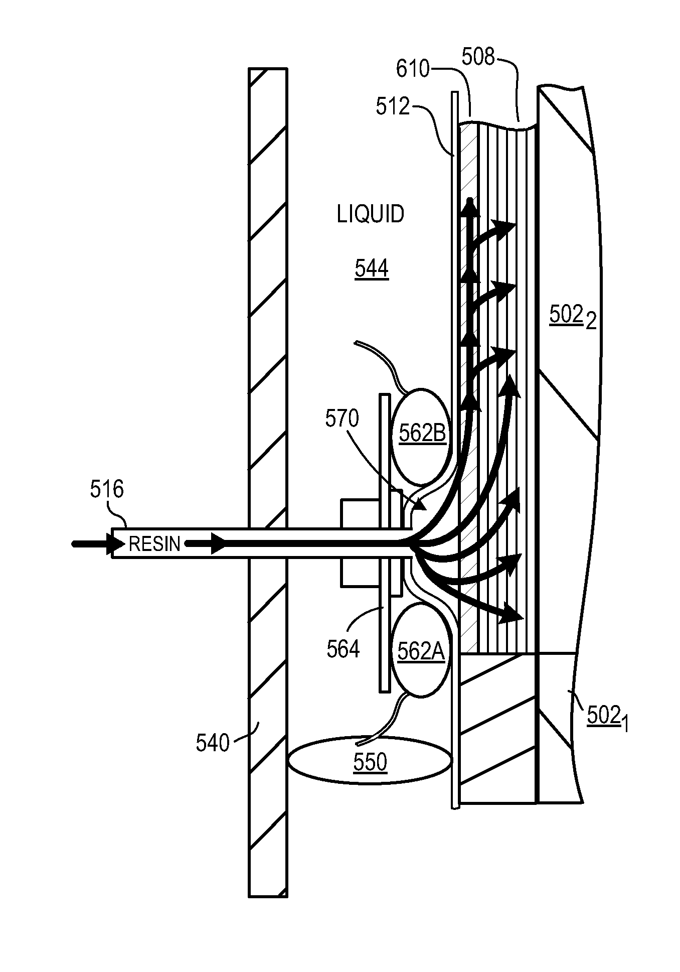 Vacuum-Assisted Resin Transfer Molding Process with Reusable Resin Distribution Line