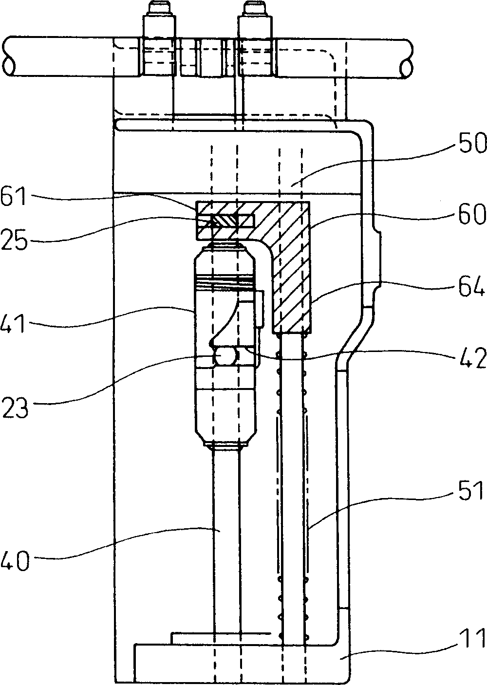 Jump sewing mechanism for sewing machine