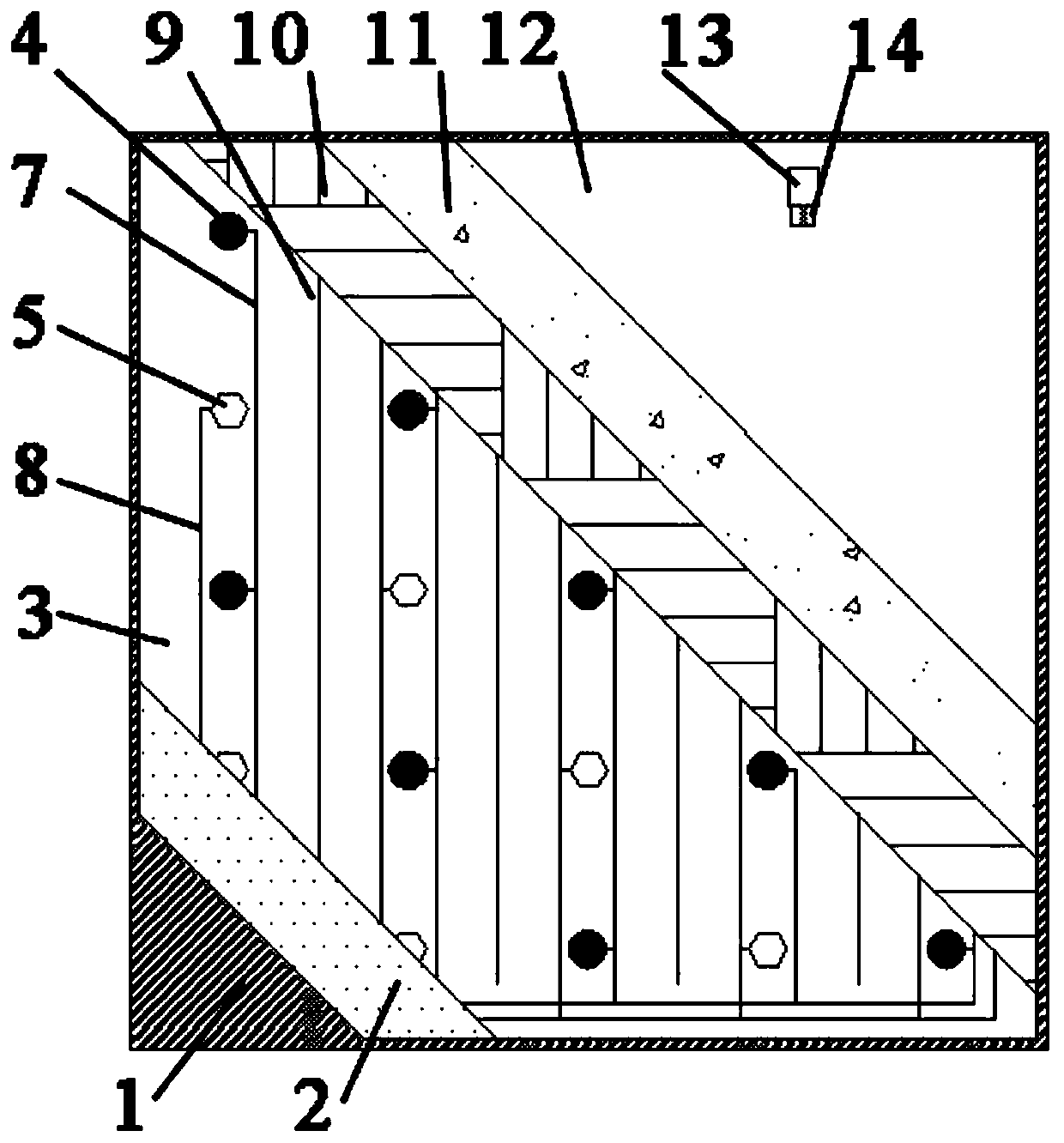 Assembled building module defect self-checking type concrete rapid curing formwork