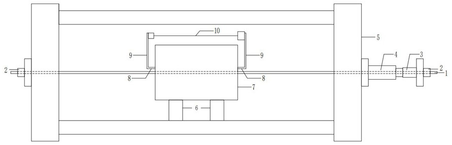 Prestressed steel strand fire test device and method