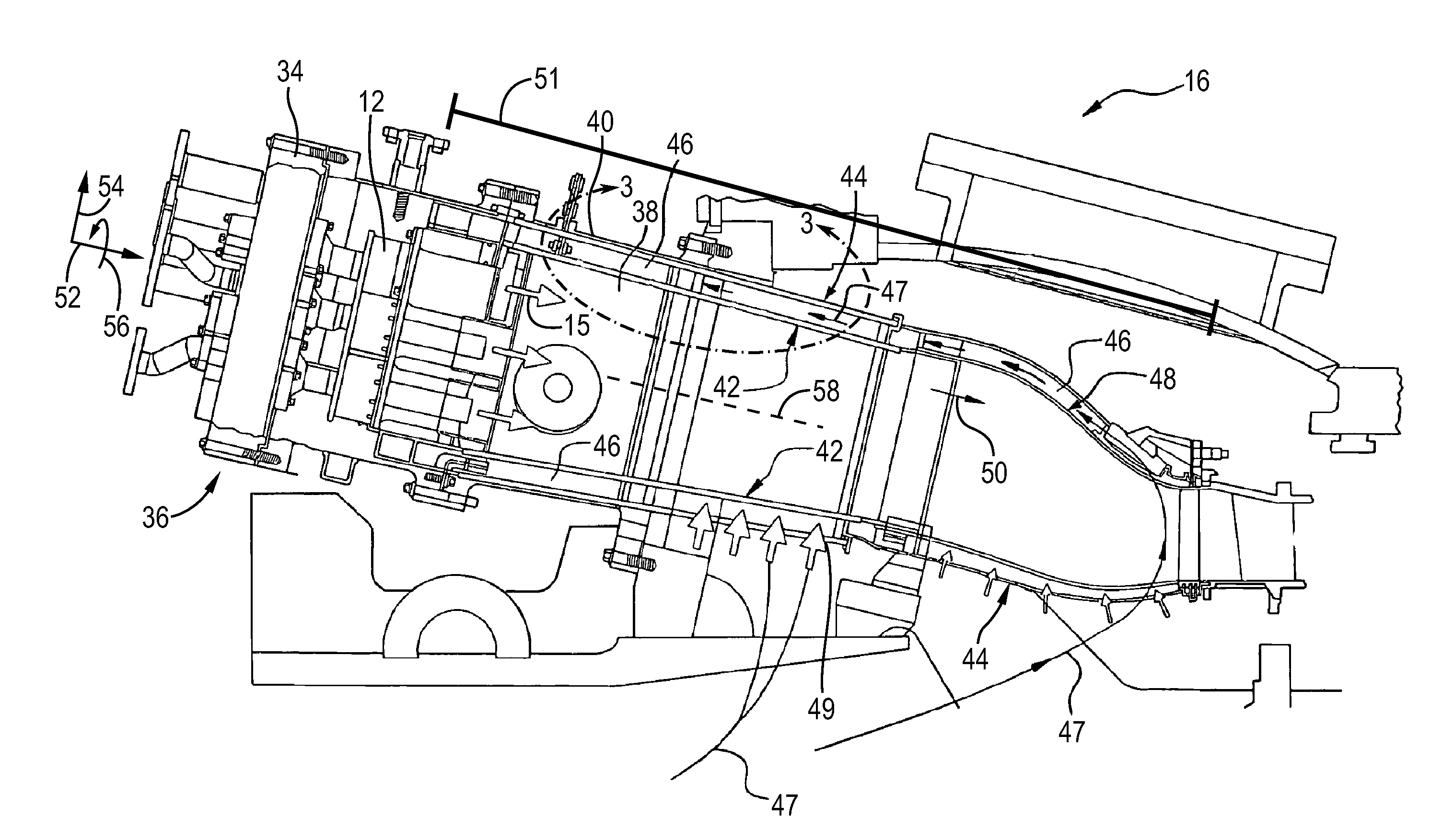 System and method for flow control in gas turbine engine