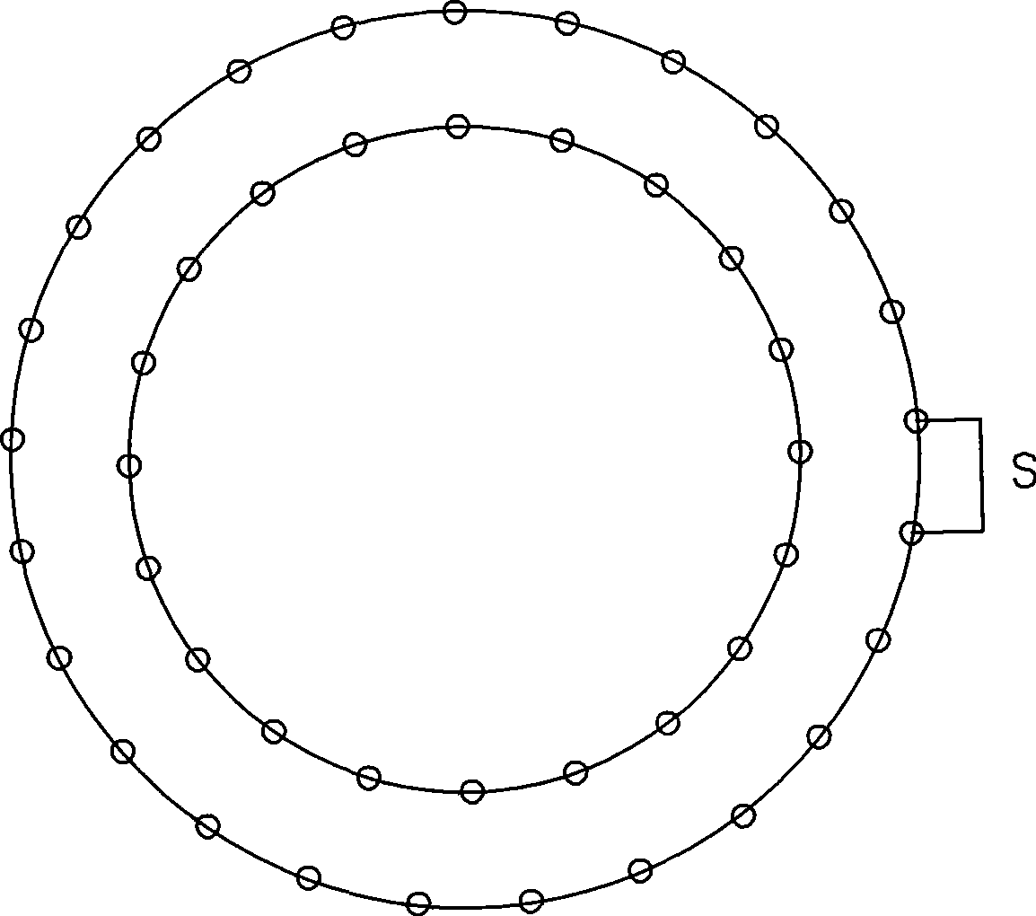 Nuclear island negative excavation ring corridor presplit blasting method