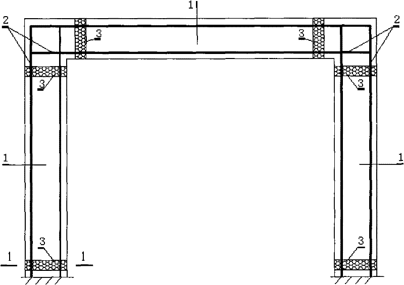 Method for improving anti-earthquake ductility of FRP tendon concrete frame structure