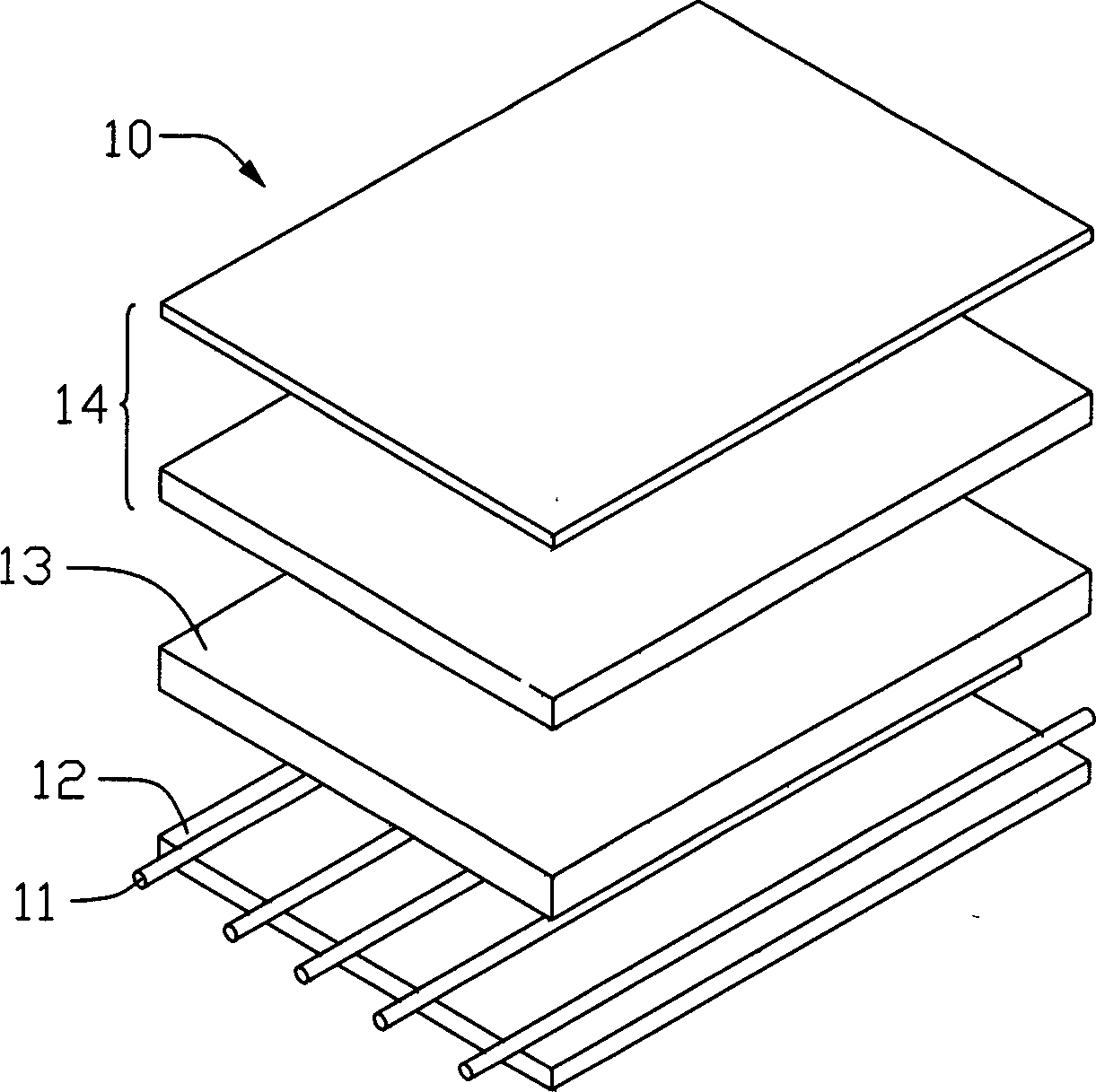 Light-conducting board and backlight mould set