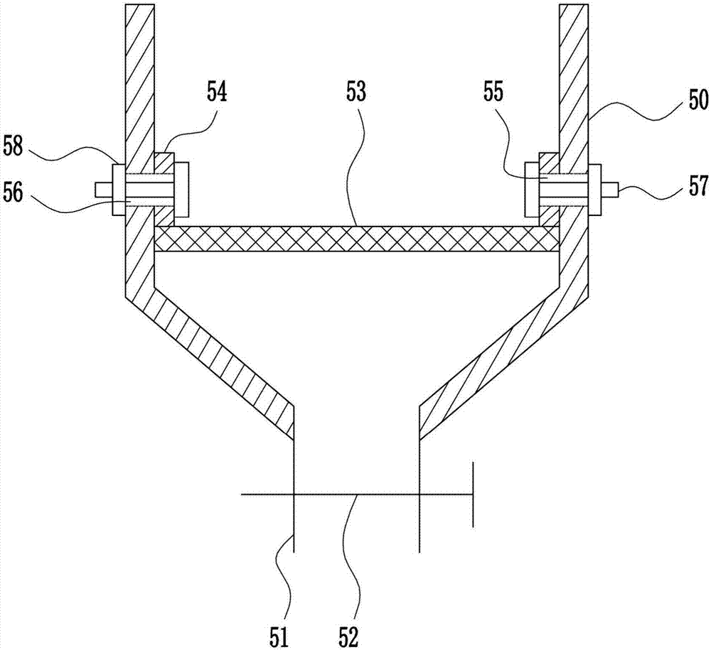 Flower pot soil collection device for potting planting