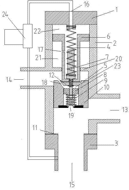 Large-capacity defrosting valve