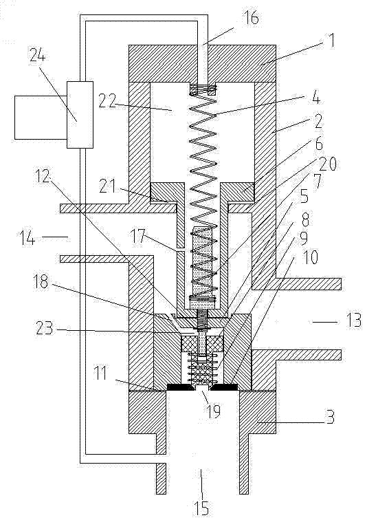 Large-capacity defrosting valve