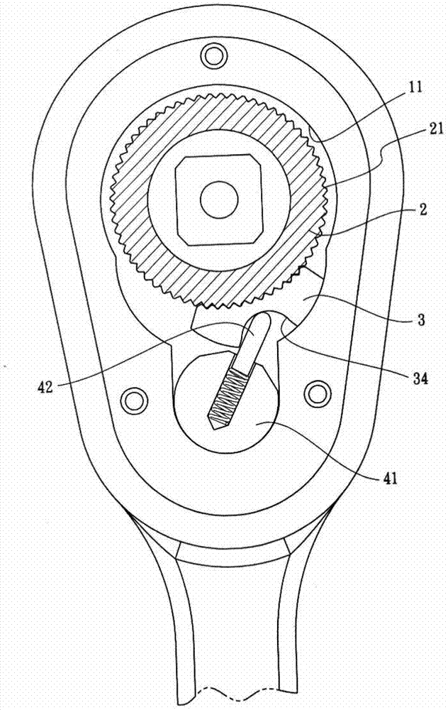 Improved wrench tool structure