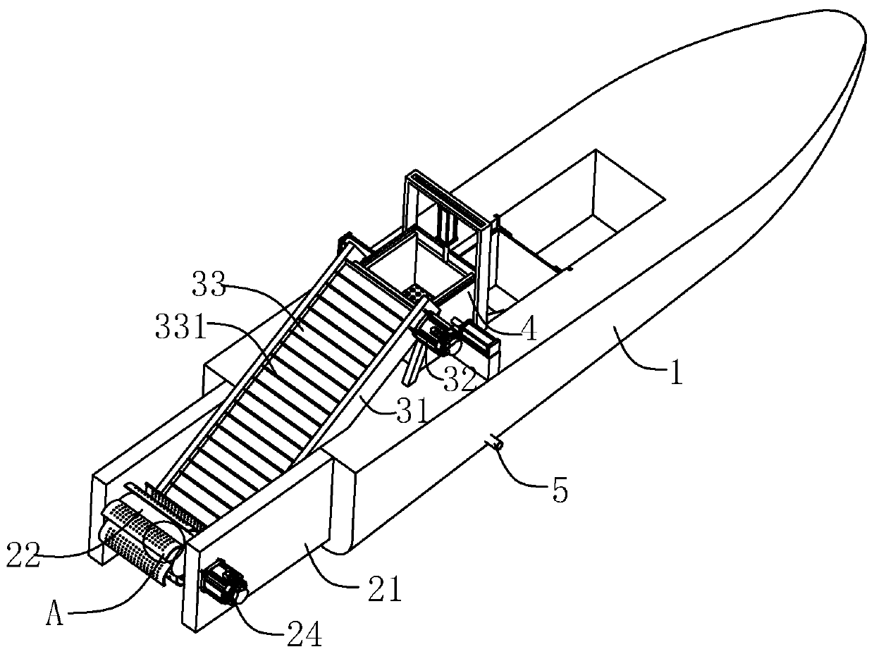 Automatic cleaning system for garbage in artificial river channel in housing estate, and use method for automatic cleaning system