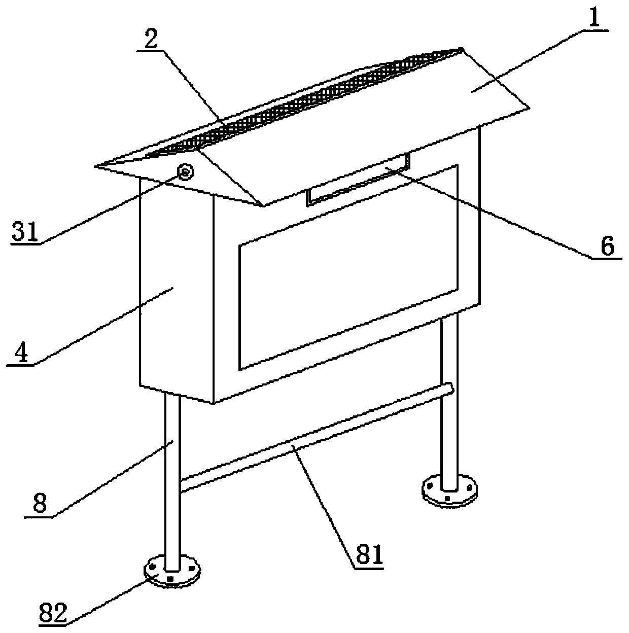 Multifunctional campus display column for psychological health of college students