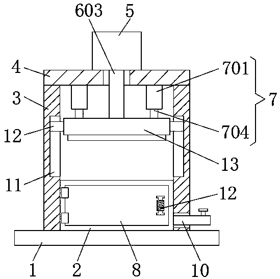 Compression push head for refuse compression station