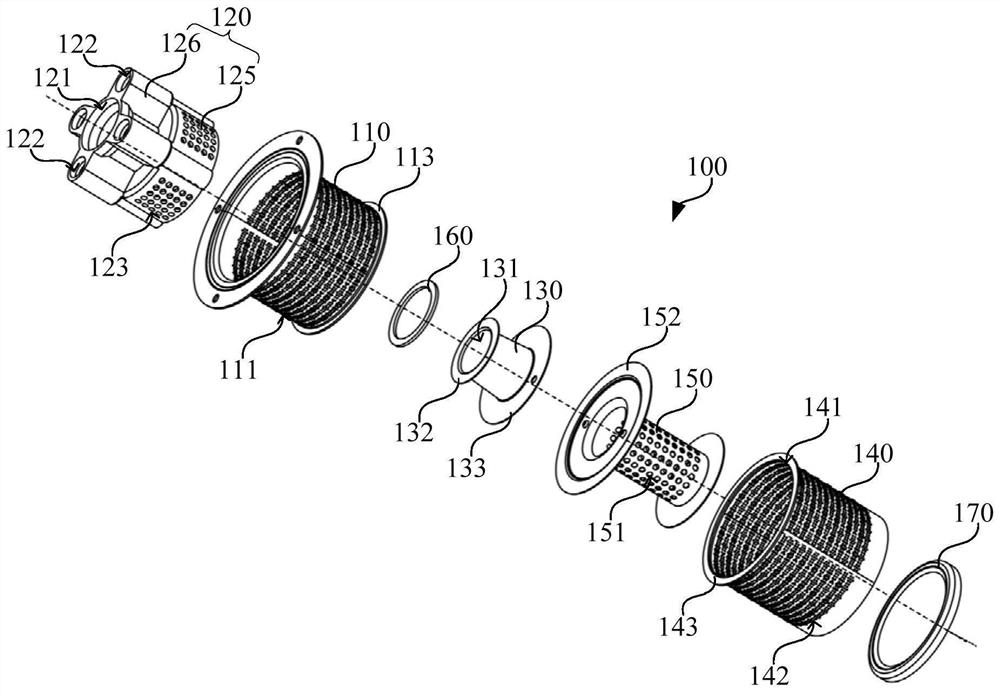 Sectional type combustion device and gas water heater