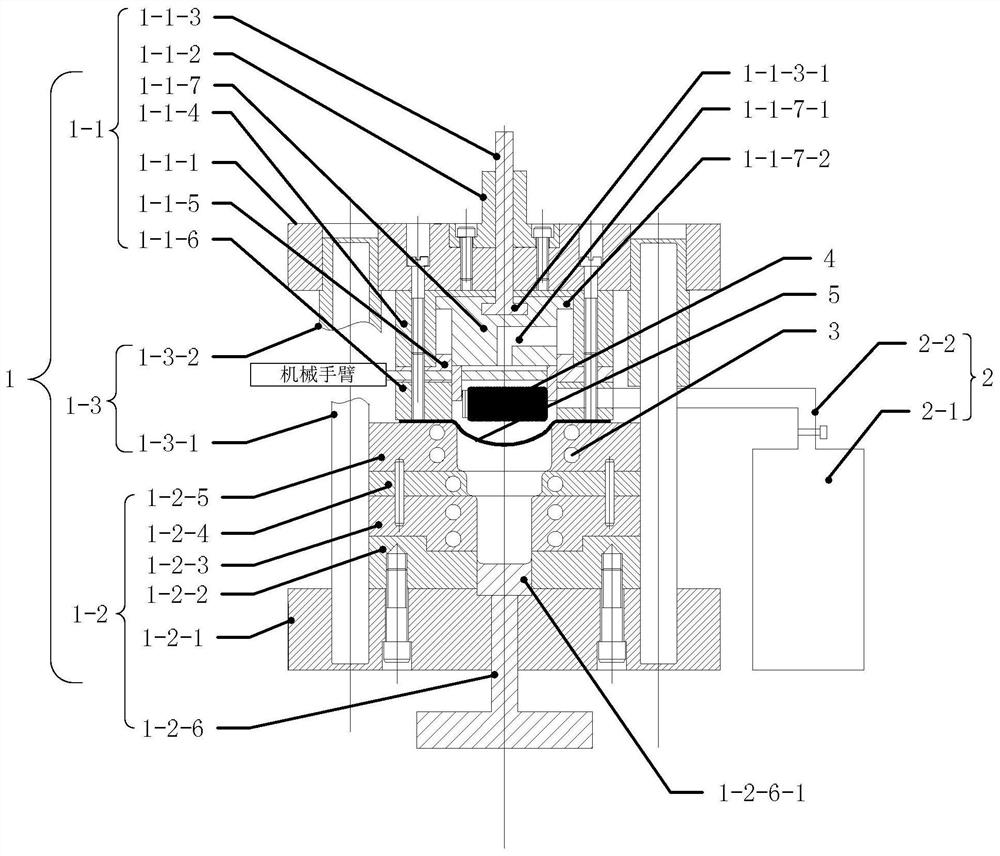 Plate magnetic pulse and gas expansion superplastic composite forming device and method