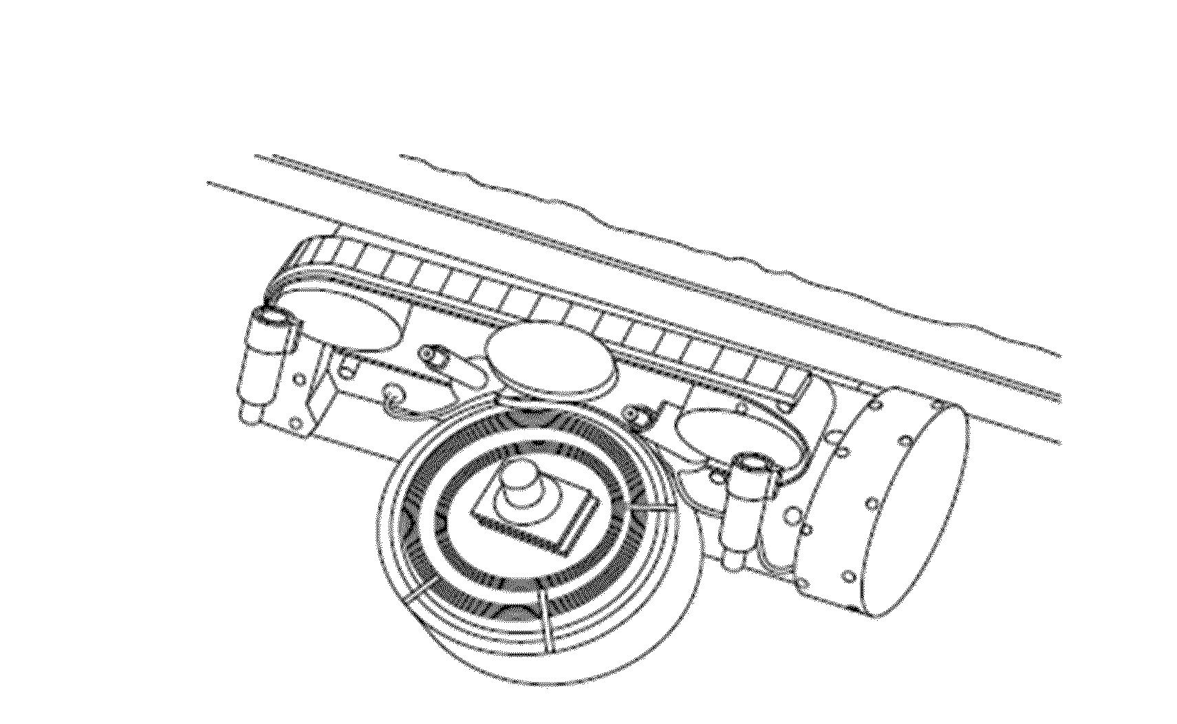 Mobile Operations Chassis with Controlled Magnetic Attraction to Ferrous Surfaces