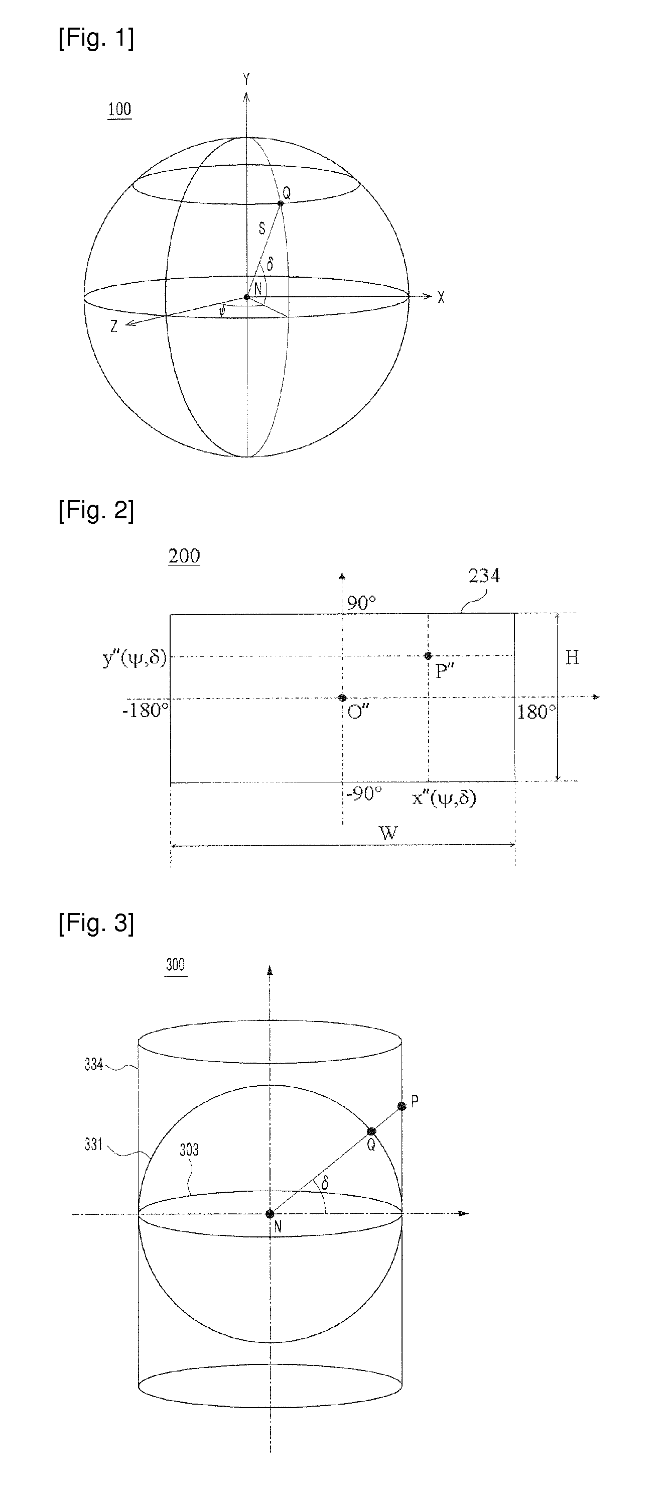 Method and apparatus for obtaining panoramic and rectilinear images using rotationally symmetric wide-angle lens